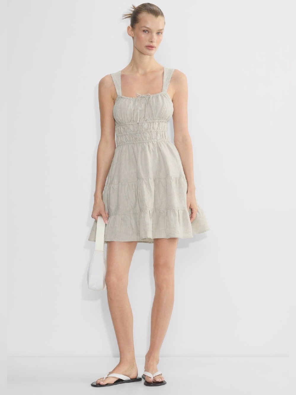 Sunday Best Martine Linen Dress, Size M